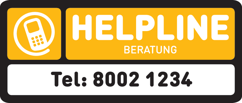 Helpline Sticker DE